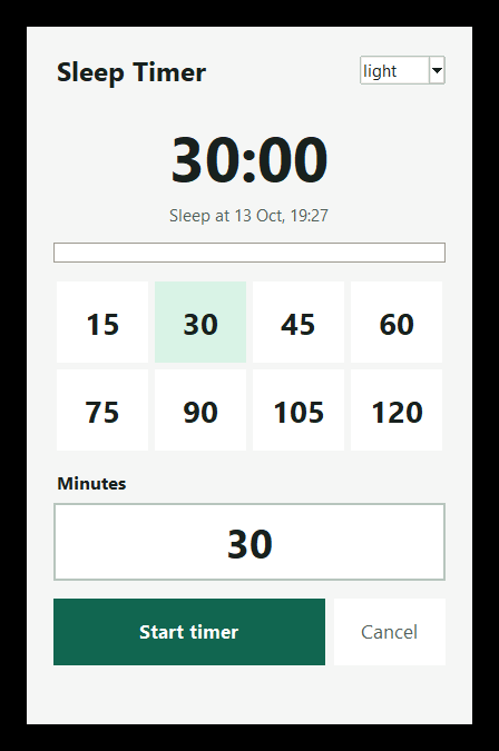 Sleep-Timer 1.1.2 light theme